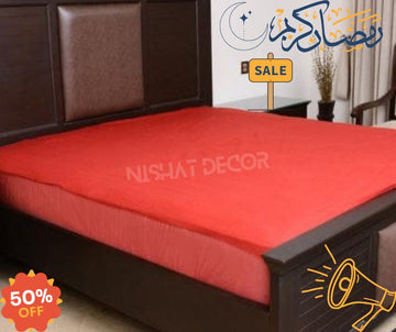 Water Proof Mattress Protector  - Maroon Terry Cotton Stuff